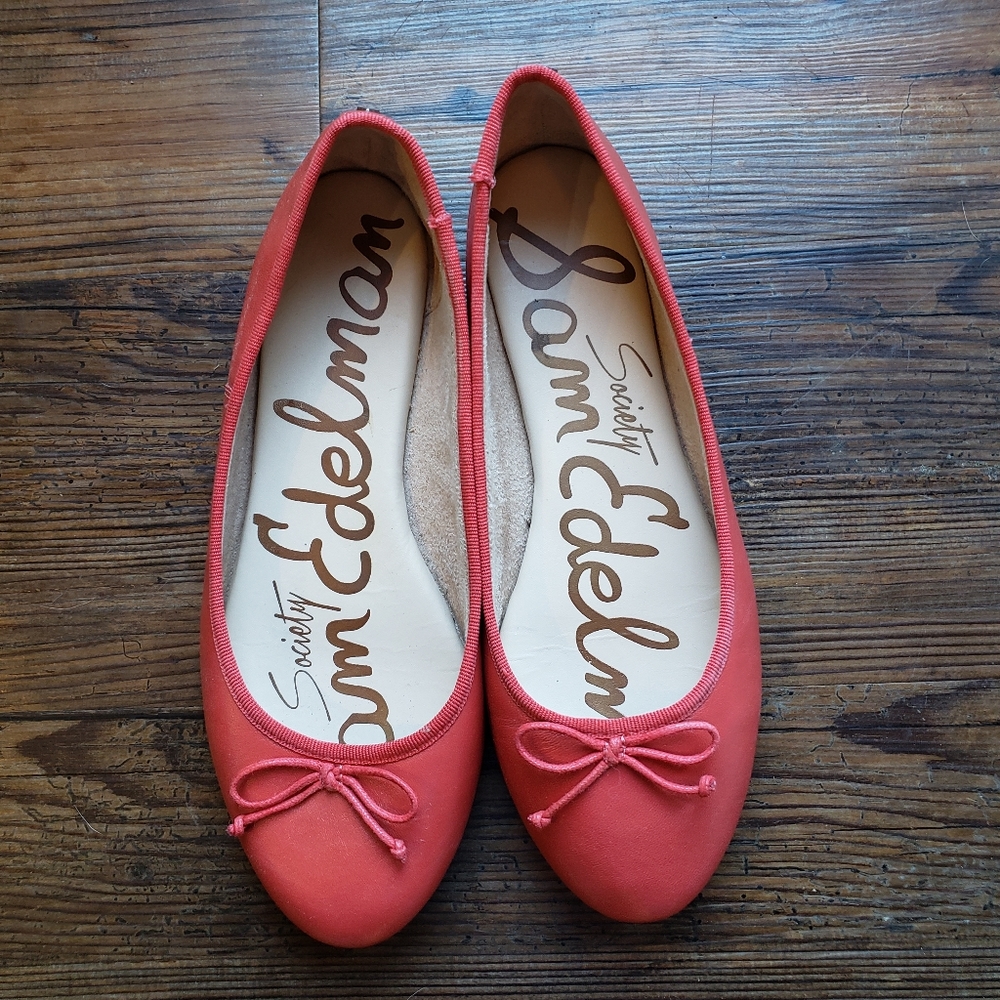 Sam Edelman Society Carrie Leather Ballet Flats Women's sz 8